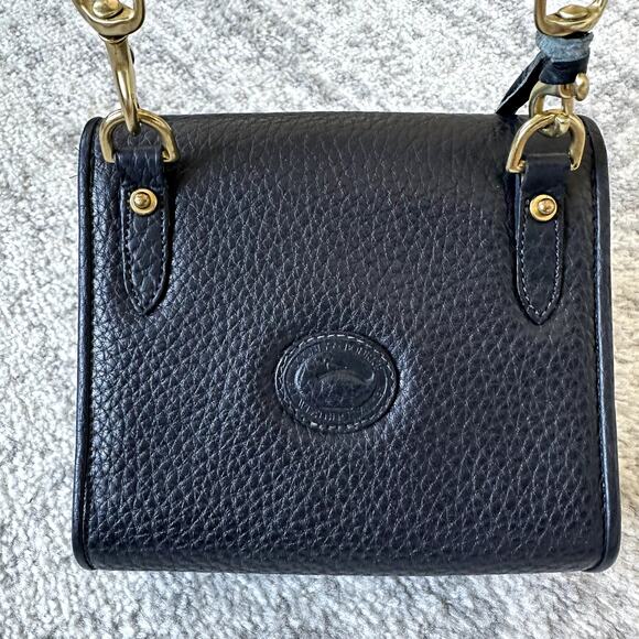Dooney & Bourke  Rare Vintage Navy Leather Mini Crossbody Bag - Picture 5 of 15